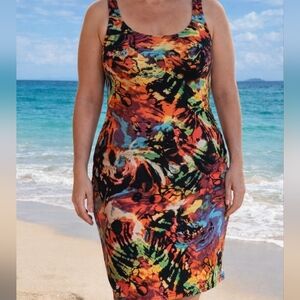 Full Circle Trends Abstract Sleeveless Dress 1x